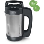 Blender chauffant - h. koenig - mxc20 - 850 w - 1, 1 l - inox - 2 programmes de cuisson - noir