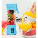 Blender mini de fruits lectrique portable usb rechargeable smoothies 380ml six lames bouteille pour ...