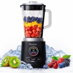 Blender mixeur 2100w 2l avec bol en verre ? blender smoothie puissant ? 6 lames inox ? broyeur de glace ...
