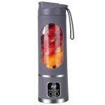 Blender portable - sans fil - 450ml - 12 lames - rechargeable - ecran led - bris de glace - smoothie