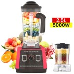 Blender professionnel 2 en 1 5000 w - 25 l lames en acier inoxydable (4 lames) - 9 vitesses