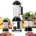 Blender professionnel 3 en 1 : 2�000 w - 3 l - 8 lames en acier inoxydable - 20�000 tr / min