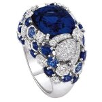 Bague classique en argent 925 avec pierre prcieuse saphir bleu ovale - cellacity - modle bleu 6