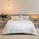 Couette �t� ultra - l�g�re 220x240cm - textile rafraichissant traitement coolin� - enveloppe 100% coton ...