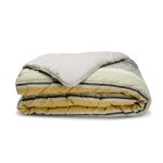 Couette imprimée chaude 140x200cm pour lit 90x190cm baroque - réversible - microfibre douce - bleu calin ... Couette imprimée chaude 140x200cm pour lit 90x190cm baroque - réversible - microfibre douce - bleu calin ...