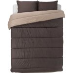 Couette bicolore imprimée chaude 140x200cm pour lit 90x190cm chaleureuse - réversible - microfibre douce ... Couette bicolore imprimée chaude 140x200cm pour lit 90x190cm chaleureuse - réversible - microfibre douce ...