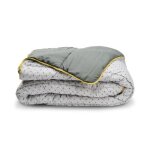 Couette imprimée chaude 140x200cm pour lit 90x190cm graphique - réversible - microfibre douce - bleu ... Couette imprimée chaude 140x200cm pour lit 90x190cm graphique - réversible - microfibre douce - bleu ...
