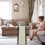 Rampe pour chiens - homewell - blgunsav - charge jusqu 75 kg - acier inoxydable - utilisation extrieure ...