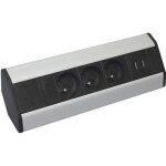 Bloc d angle 3 prises 2p + t + 2 sorties usb