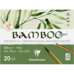 Bloc - aquarelle - 74x10cm - 20 feuilles - clairefontaine - bamboo