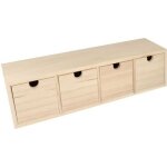 Meuble 4 tiroirs 435x95x12 cm bois