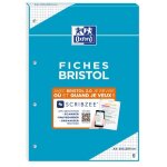 Bloc bristol 2. 0 oxford perfore a4 30 fiches 210g quadrille 5mm