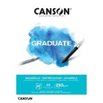 Bloc de papier - canson - graduate - aquarelle - a5 - 250g - 20 feuilles