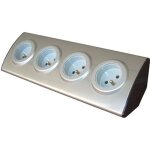 Bloc 4 prises 16a 2p + t  cbler - gris - zenitech