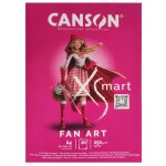Bloc de dessin - canson - xsmart - fan art - a4 - 250 g - 20 feuilles