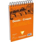 Bloc de dessin - clairefontaine - a5 - 160g - 35 feuilles - couleur blanche