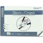 Bloc dessin et croquis - a4 - 30 feuilles - 150g / m2 - amt
