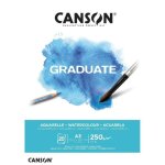 Bloc de papier - canson - graduate aquarelle - 20 feuilles - format a3 - 250g / m² Bloc de papier - canson - graduate aquarelle - 20 feuilles - format a3 - 250g / m²