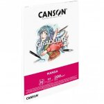 Bloc de papier - canson - graduate manga - 30 feuilles a4 - 200 g / m - rsistant aux gommages
