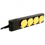 Bloc multiprises - marque - modle - 4 prises tanches ip44 - rsiste aux intempries - terre franaise ...