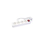 Bloc multiprise 4 prises 16a avec terre + interrupteur marche / arrêt lumineux câble 1m - blanc compact ... Bloc multiprise 4 prises 16a avec terre + interrupteur marche / arrêt lumineux câble 1m - blanc compact ...