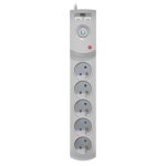 Bloc multiprises - kel - 5 prises - 2 ports usb - 1. 5m - fusible et parasurtenseur