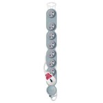 Bloc multiprises parafoudre 8 prises 16a avec interrupteur silver