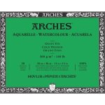 Bloc de papier aquarelle - arches® - 28x36 cm - 300g - grain fin - blanc naturel Bloc de papier aquarelle - arches® - 28x36 cm - 300g - grain fin - blanc naturel