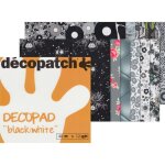 Bloc de papiers dcopatch - decopatch - decopad black and white - 48 feuilles - 145 x 145 cm - idal ...