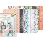 Bloc de papier - folia - style - din a4 - 12 feuilles - effet foil multicolore