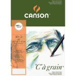 Bloc papier dessin - canson - a3 - 180 g / m - 30 feuilles - grain verg
