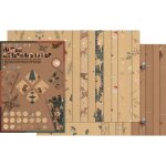 Bloc de papier  motifs - folia - papier kraft christmas - motifs animaliers - nol - enfant
