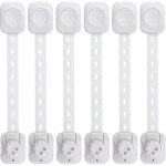 Bloc portelot de 6 loquets bloque - placards pour enfants - bb bloque portepour tiroir(blanc pas doutil ...