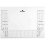 Bloc de rechange - durable - sous - main - calendrier 2011 - 2012 - blanc - 570x405 mm