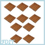 Blocs de rev�tement de sol ext�rieur en bois de pin camphr� �pissure rapide adapt�s au balcon � la terrasse ...