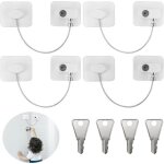 Bloque fenetre fen�tres - s�curit� fen�tre enfant - 4 pcs - cl�s sans per�age - entrebailleur fenetre ...