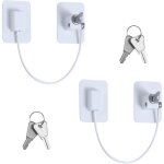 Bloque fenetre visiere de bain 2pcs securite fenetre enfant serrures de porte du rfrigrateur serrures ...