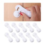 Bloque porte bb - 10 pices - scurit placard enfant - protection porte bb - bloque tiroir scurit ...