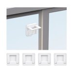 Bloque porte coulissante - s�curit� enfant - blanc - fen�tre verrouillage - patin adh�sif