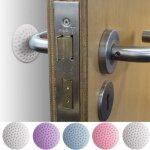 Bloque porte protecteur de silicone autocollant igadgitz - lot de 5 - multicolore