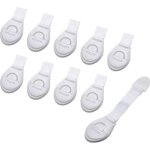 Bloque porte scurit bb enfant safety baby lot de 10 serrures adhsif rsistant placard tiroir armoire ...