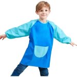 Blouse peinture enfant tablier de peinture impermable blouse de peinture pour enfant manche longue lge ...