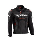 Blouson cuir moto - ixon - jackal - noir / blanc / rouge - taille m - confort optimal Blouson cuir moto - ixon - jackal - noir / blanc / rouge - taille m - confort optimal