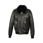 Blouson en cuir oakwood b12 ref 66829 noir