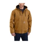 Blouson duck active jacket 104050 carhartt marron - taille l - s1104050brnl Blouson duck active jacket 104050 carhartt marron - taille l - s1104050brnl