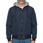 Blouson marine schott pastron amovible