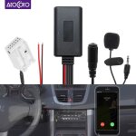 Bluetooth 5. 0 kit voiture microphone mains libres cble adaptateur pour peugeot rd4 citroen radio rcepteur ...