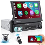 Bluetooth autoradio 1 din carplay et an oid auto 7 pouces �cran tactile retractable carplay 1 din poste ...