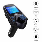 Bluetooth transmetteur fm radio adaptateur chargeur voiture allume - cigare car kit avec 2 usb chargeur ...