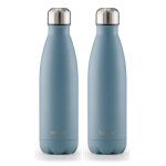 Blumtal lot 2 bouteilles isotherme gourde inox 750ml sans bpa froid&chaud bleu - gris Blumtal lot 2 bouteilles isotherme gourde inox 750ml sans bpa froid&chaud bleu - gris